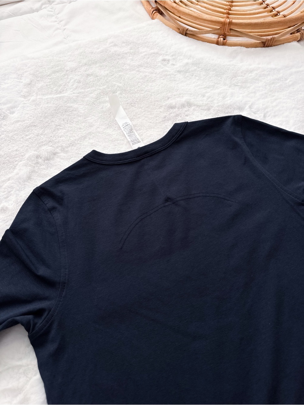 Lululemon Classic Fit Cotton Blend Long Sleeve Top Navy Blue NWT - Picture 8 of 13